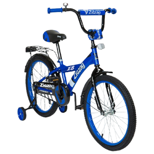 фото Детский велосипед zigzag snoky 18 синий (требует финальной сборки)