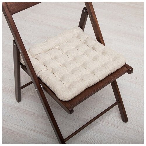 фото Био-подушка на стул 40*40 лузга гречихи, лен bio-textiles