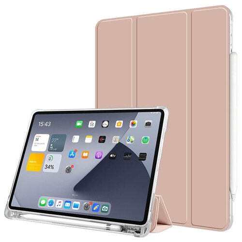 фото Чехол книжка для apple ipad pro 11 (2020) розово-золотой shockproof case