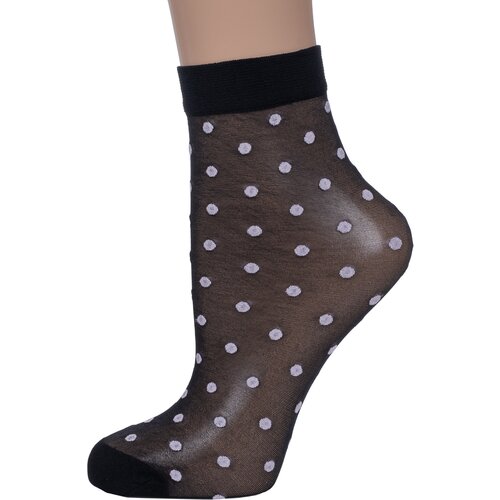 фото Женские носки fiore средние, размер универсальный, черный