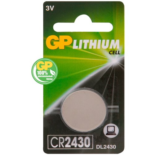 Батарейка GP Lithium Cell CR2430, 1 шт. батарейка camelion cr2430