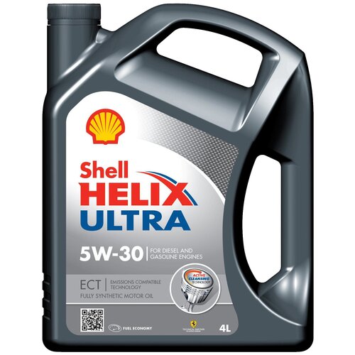 фото Синтетическое моторное масло shell helix ultra ect 5w-30 4 л