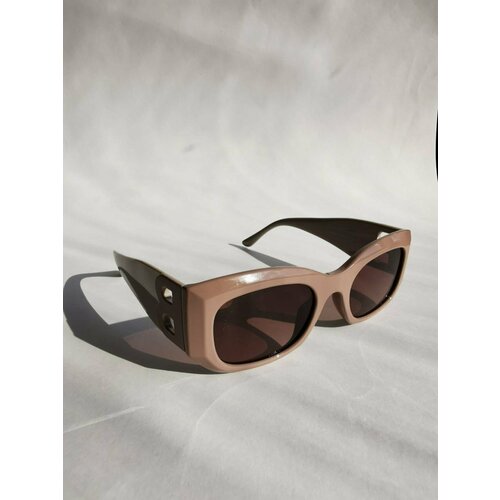 фото Солнцезащитные очки estilo, вайфареры, складные, для женщин, бежевый