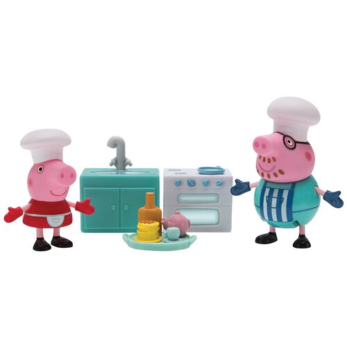 фото Игровой набор intertoy peppa pig пеппа и папа пекут блинчики 35353