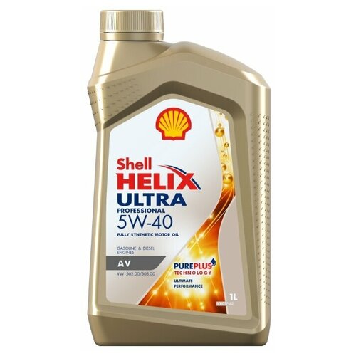 фото Синтетическое моторное масло shell helix ultra professional av 5w-40, 1 л