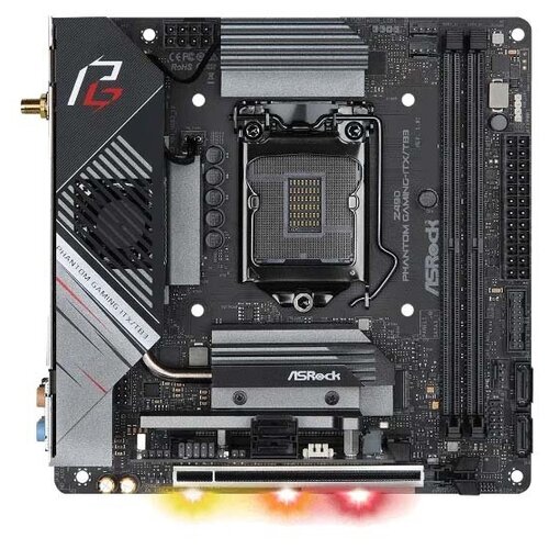 фото Материнская плата asrock z490 phantom gaming-itx/tb3 (z490 phantom gam-itx/tb3)