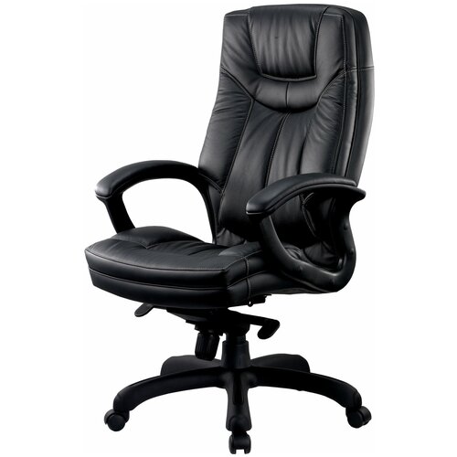 фото Кресло для руководителя easy chair cs-608е черное (кожа/пластик)