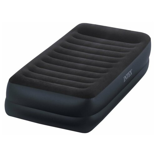 фото Надувная кровать intex pillow rest raised bed (64422), синий