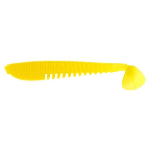 фото Силиконовые приманки съедобные пк "просто - рыболовные товары", saw (пила) 100 мм ("3,9), цвет №014 - жёлтый np, 4 шт.