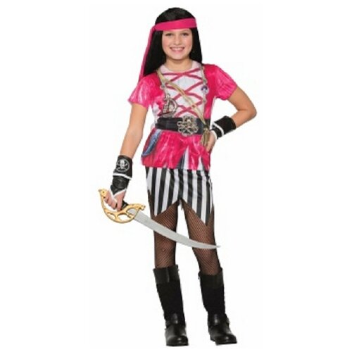 фото Карнавальный костюм для детей forum novelties розовая рубашка отважной пиратки, m (8-10 лет)