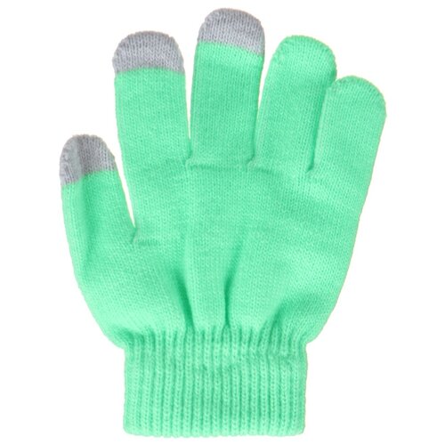 фото Теплые перчатки для сенсорных дисплеев activ детские green 1