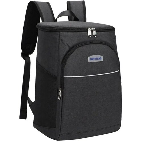 фото Термосумка рюкзак холодильник forall 18 литров для пикника черная