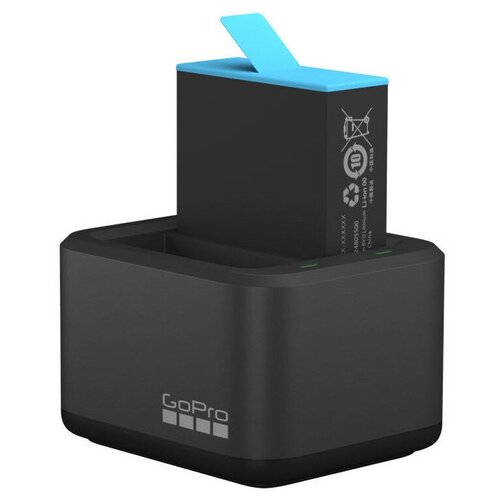 Набор GoPro ADDBD-001 двойное зарядное устройство + аккумулятор черный зарядное устройство для двух аккумуляторов gopro hero 6 7 8 аккумулятор ajdbd 001 eu