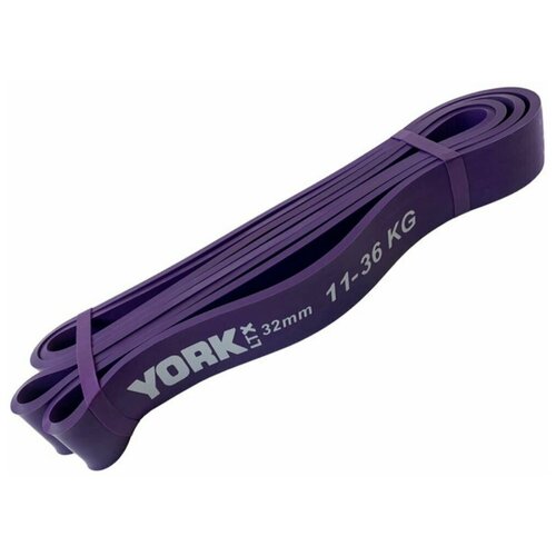 фото Эспандер- резиновая петля "york" crossfit 2080х4.5х32мм 11-36 кг фиолетовый