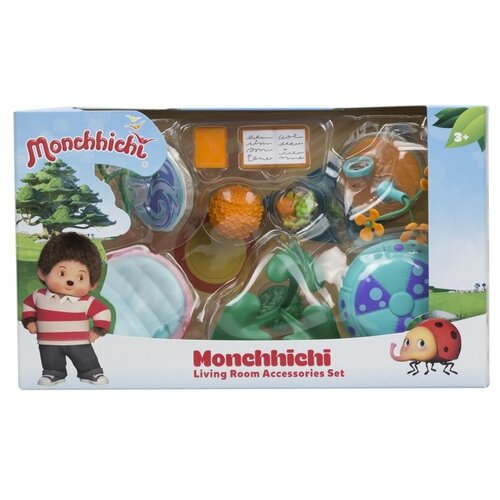 фото Игровой набор silverlit monchhichi гостиная комната с зеленым ковром 81527