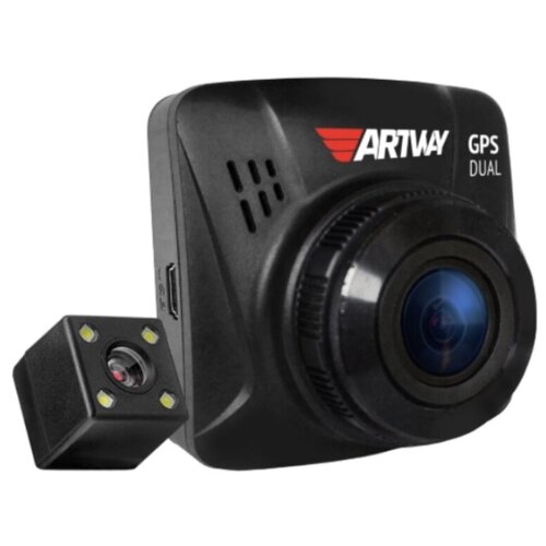 фото Видеорегистратор artway av-398 gps dual, 2 камеры, gps, черный