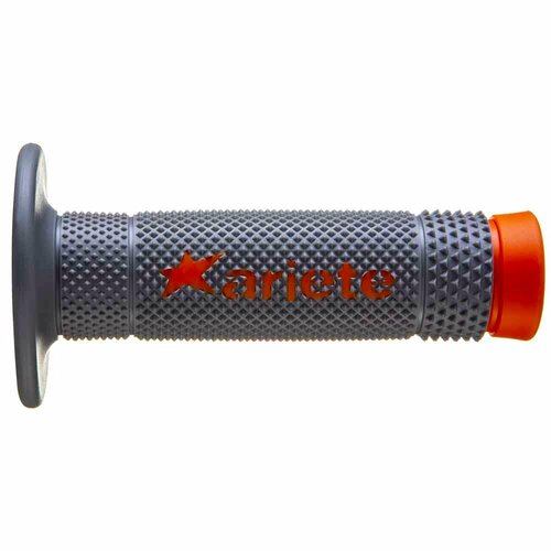 фото Комплект ручек руля, грипсы ariete vulcan off-road orange-grey 02643-argr