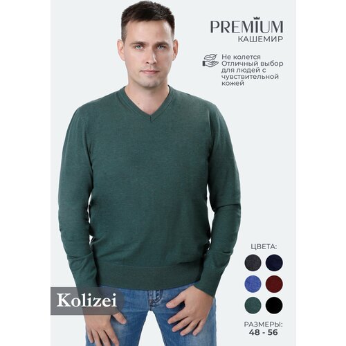 фото Пуловер , размер m, зеленый kolizei