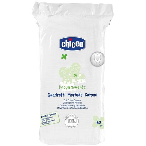 фото Ватные диски chicco baby moments, 60 шт.