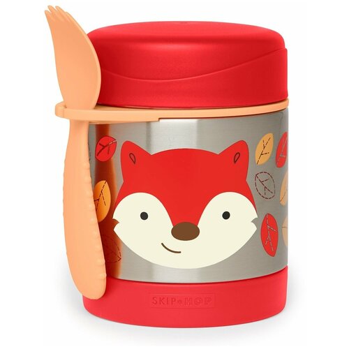 фото Термос для еды skip hop zoo fox, 0.325 л красный