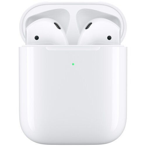 фото Беспроводные наушники apple airpods 2 (с беспроводным зарядным футляром) mrxj2