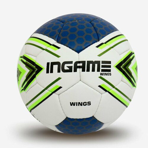 фото Мяч футбольный ingame wings, №5 бело-сине-зеленый ifb-134