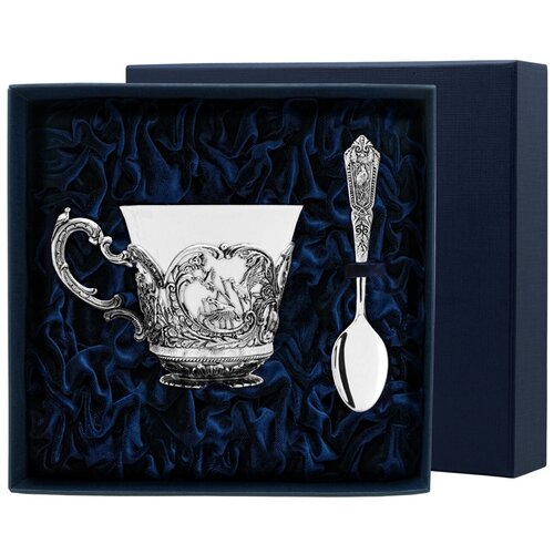 фото Аргента набор чашка чайная "королевская охота"+ ложка (2 предмета)