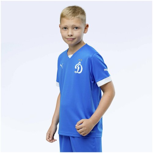 фото Детская игровая футболка сезона 2022/2023 синяя фк динамо москва