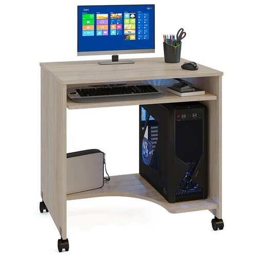 фото Компьютерный стол сокол кст-15, шхг: 80х60 см, цвет: дуб сонома