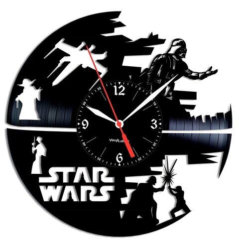 фото Часы из виниловой пластинки (c) vinyllab звездные войны