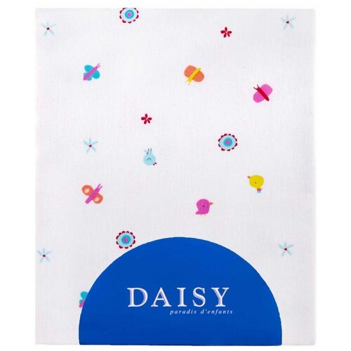 фото Daisy простыня на резинке из коллекции слоники 120х60 см голубой