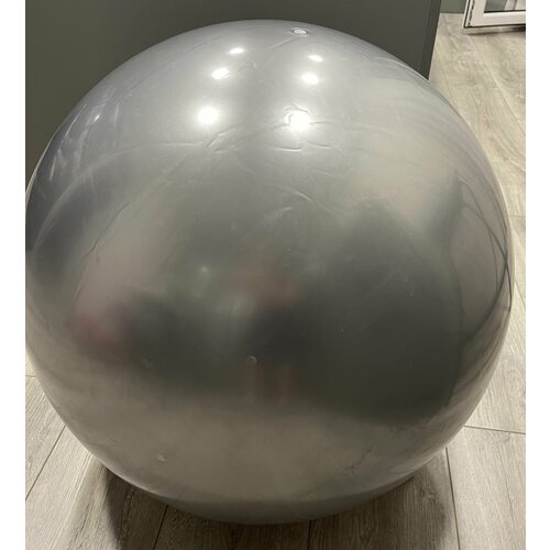 фото Гимнастический мяч для фитнеса, йоги и пилатеса, надувной мяч для детей и взрослых, серый, диаметр 65 campteck