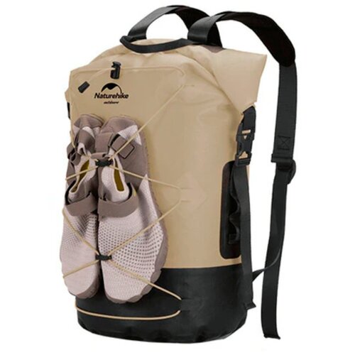 фото Рюкзак naturehike tb03-shimmer-tpu wet and dry separation waterproof bag 30l without shoes khaki