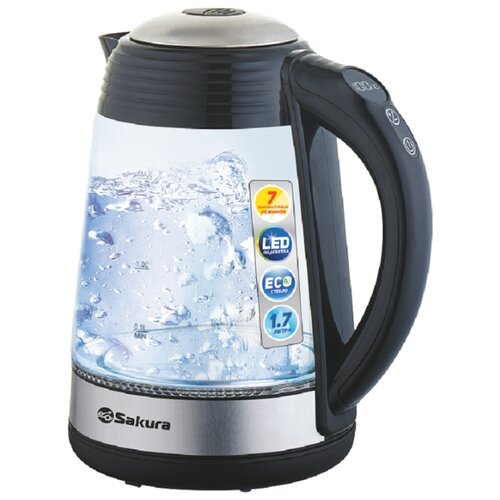 фото Чайник электрический sakura 1.7 л sa-2729dbk