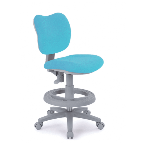 фото Детское кресло kids chair 21 (кидс чеа) с подставкой голубой rifforma