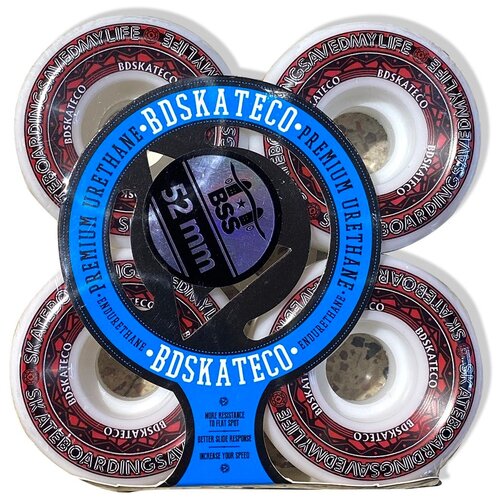 фото Колеса для скейтборда bd skateco bd wheel w1 rosette red 101a 52mm
