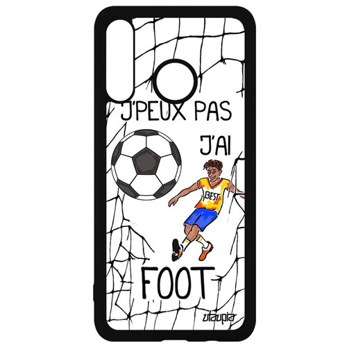 фото Чехол для смартфона huawei p30 lite, "не могу - у меня футбол!" карикатура комикс utaupia