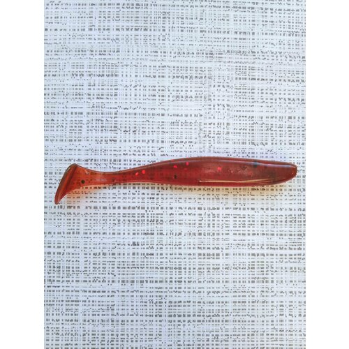 фото Силиконовая приманка малёк (easy minnow) 165мм, 2шт, моторное масло (motor oil red flake). нет бренда