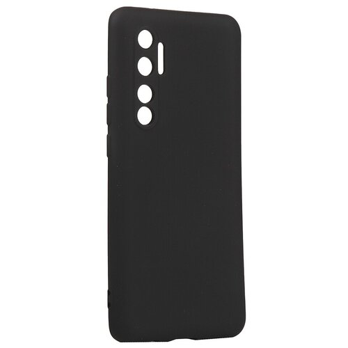 фото Чехол с микрофиброй df для xiaomi mi note 10 lite silicone black xioriginal-10