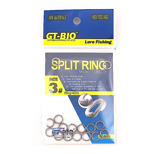 фото Gt-bio, заводные кольца split ring fdr-l4, №4, 20кг, 16шт.