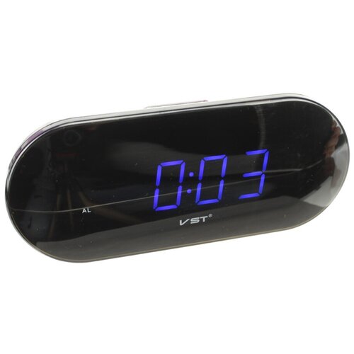 фото Часы vst-715-5 1 дисплей синий, будильник, usb