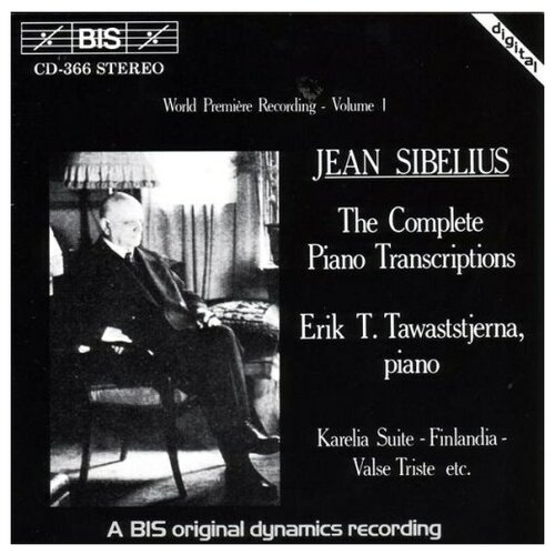 Sibelius - Complete Piano Transcriptions, Vol.1 Erik T. Tawaststjerna