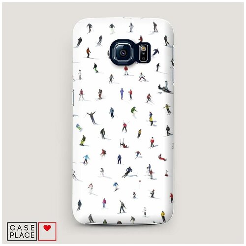 фото Чехол пластиковый samsung galaxy s7 edge хобби лыжи case place