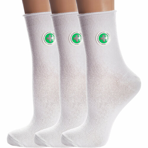 фото Носки para socks, 3 пары, размер 25, белый