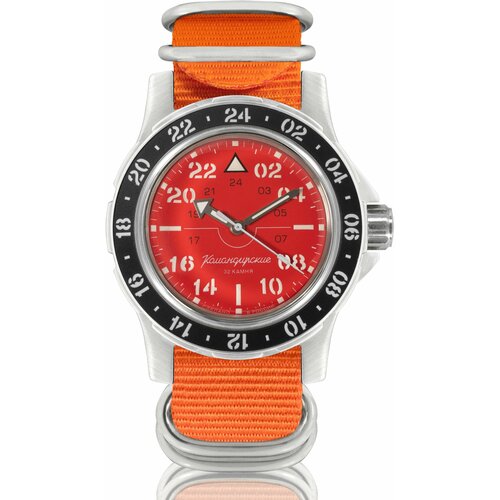 фото Наручные часы восток мужские наручные часы восток командирские 18009б, оранжевый