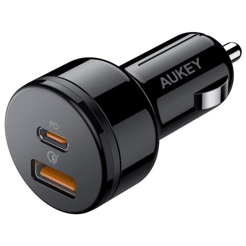 фото Автомобильное зарядное устройство aukey 36w usb-c car charger, цвет черный