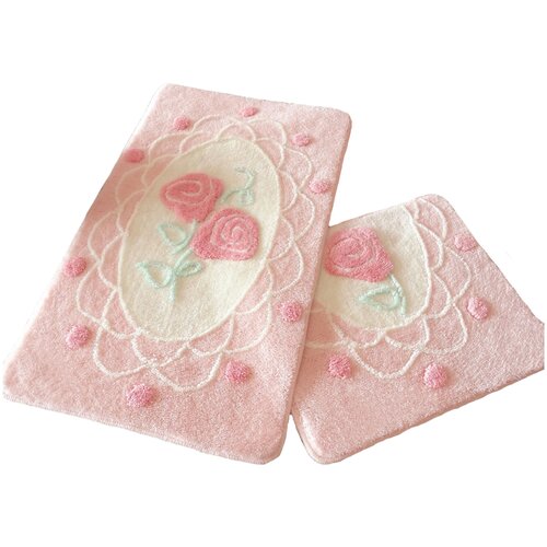 фото Do & co коврик для ванной taliyah цвет: розовый br24023 (60х100 см,50х60 см)