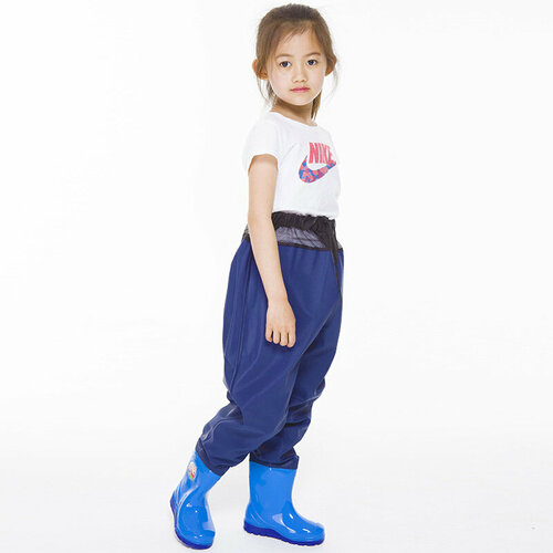 фото Детские вейдерсы, пвх штаны с сапогами (длина стопы 19.4см) china