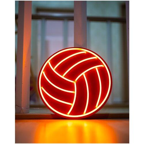 фото Неоновый светильник мяч, 30х30 см lights-market.ru