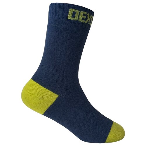 фото Водонепроницаемые носки детские dexshell ultra thin children socks l (20-22 см), черный/желтый